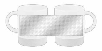 Tasse original en céramique 350ml Roko - Marquage autour