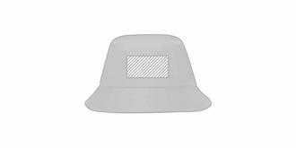 Bonnet type bob en matière 100% coton Laska - Marquage Recto