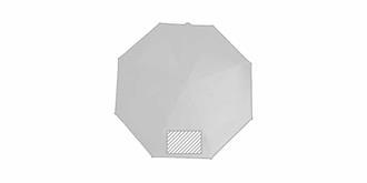 Parapluie pliant 8 panneaux en polyester Sandy - Marquage Recto