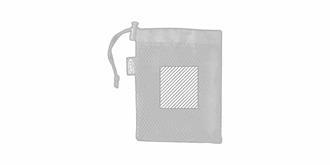 Serviette absorbante fabriquée en RPET Mikor - Impression pochette recto