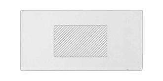 Serviette absorbante fabriquée en RPET Mikor - Marquage Recto