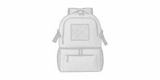 Sac à dos glacière en polyester résistant Massa - Impression Haut