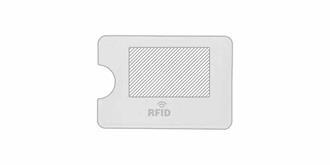 Porte-cartes en papier recyclé et aluminium Zahmia - Marquage Recto