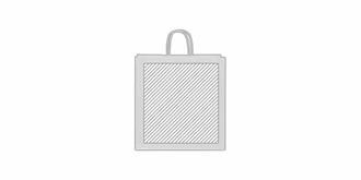 Sac durable en Kraft avec poignées torsadées Kool - Marquage Recto