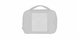 Pochette robuste et pratique en RPET Zlabia - Marquage Recto