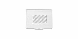 Platine vinyle portable avec boitier en bois Vinto - Marquage Recto