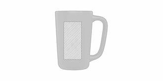 Grand mug en céramique contemporaine 480 ml Ulrich - A l'avant