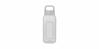 Bouteille d'eau 500 ml en plastique recyclé Bouty - A l'avant