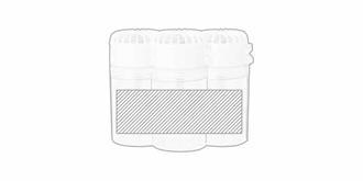 Gourde pratique avec ventilateur en tritan Nando - Marquage autour