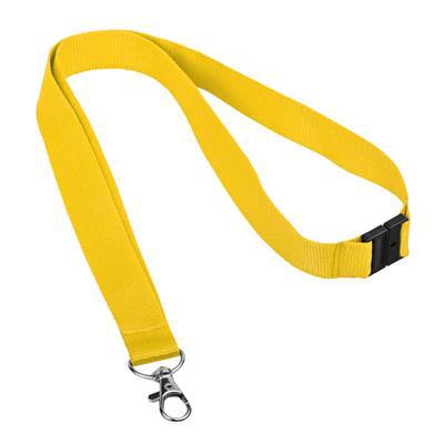 OBG.PUB - Tour de cou en polyester lanyard Velmount Jaune Tour de cou en polyester lanyard Velmount Jaune