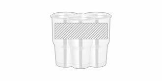 Mug isotherme à double paroi 800ml Coulto - Marquage autour