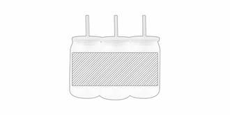 Pot avec corps en verre mat résistant Sublim - Marquage autour