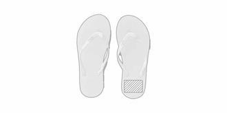 Pantoufles léger en PE et sangle en PVC Tonguy - Impression Droite