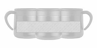 Tasse thermique en acier inox à double paroi Kirol - Marquage autour