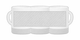 Tasse en combinaison de céramique avec liège Rodri - Marquage autour