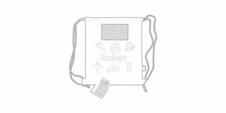 Sac à Dos en RPET non tissé blanc Capita - Marquage Recto