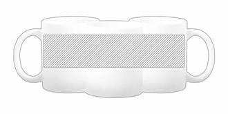 Tasse en céramique 350ml avec finition mate Jerry - Marquage autour