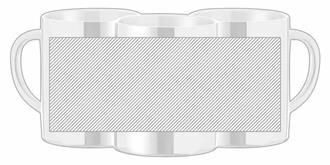 Tasse en acier inoxydable à double paroi 280ml Han - Marquage autour