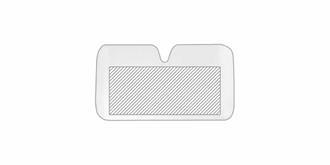 Parasol en aluminium avec bulle Fotrix - Marquage Recto