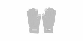 Gant tactile Chaud et doux en polyester RPET Gots - Impression Droite