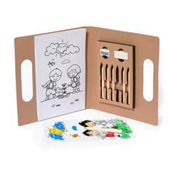 OBG PUB - Set de coloriage écologique en carton recyclé Bogu