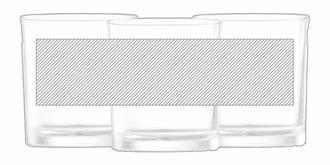 Carafe et verres au design sobre en cristal Tenamo - impression sur le 4ème article