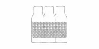 Carafe et verres au design sobre en cristal Tenamo - Marquage autour