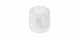 Haut-parleur Bluetooth avec coque en bambou Belis - Marquage Recto