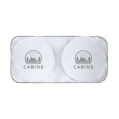 OBG PUB - Parasol pliant original en polyester argenté Soda