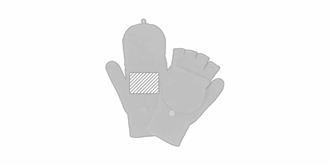 Gants en acrylique chaud et doux Dromy - Impression Gauche