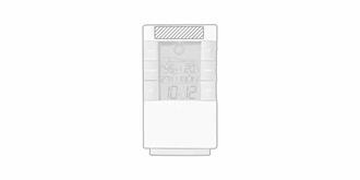 Station météo pratique en paille de blé Montor - Impression Haut