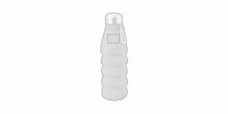 Gourde pliable de 550ml en silicone Mellissa - Marquage Recto