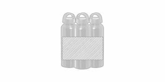 Gourde en Aluminium 800ml avec bouchon Geson - Marquage autour