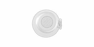 Gourde en RPET 370ml avec bouchon à vis Glem - Impression sur bouchon