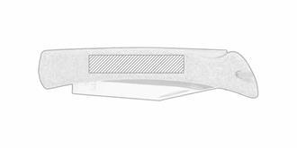 Canif en liège avec lame en acier inoxydable Farin - Marquage Recto