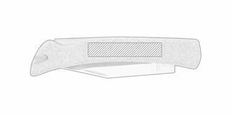 Canif en liège avec lame en acier inoxydable Farin - Marquage Verso