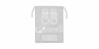 Sac à chaussures en polypropylène résistant Stenno - Marquage Recto