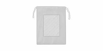 Sac à chaussures en polypropylène résistant Stenno - Marquage Verso