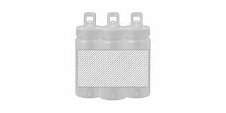 Gourde 680ml en aluminium recyclé Sannofy - Marquage autour