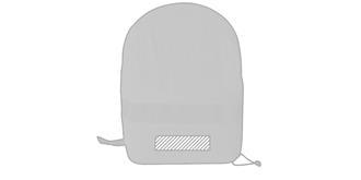 Protection pour sac à dos 210D Fluori - Impression Bas