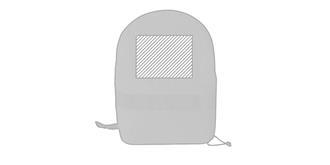 Protection pour sac à dos 210D Fluori - Marquage Recto