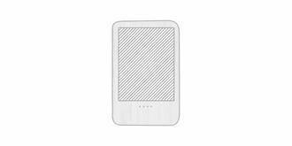 Power Bank 5000mAh en aluminium recyclé Bowen - Marquage Recto