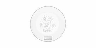 Frisbee amusant en paille de blé et ABS Olewa - Impression Bas