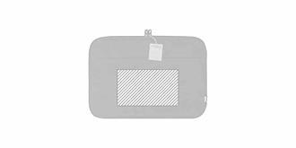 Housse pour Ordinateur Portable en coton Peige - Marquage Recto