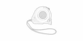 Mètre ruban de 5 mètres avec lame métallique Vito - Marquage Recto