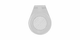 Boussole de poche pratique en ABS robuste Robius - Marquage Recto