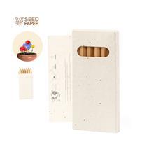 OBG PUB - Boîte ensemencé avec 6 crayons en carton Bellico