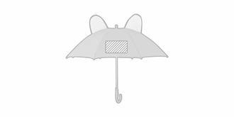 Parapluie pour enfant avec dessins amusants Palma - Marquage Recto