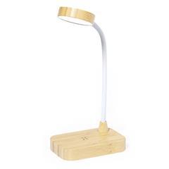 OBG PUB - Lampe Chargeur sans fil en bambou Genie