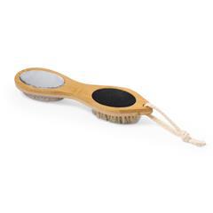 OBG PUB - Brosse de Massage Exfoliante en bois naturel Banni